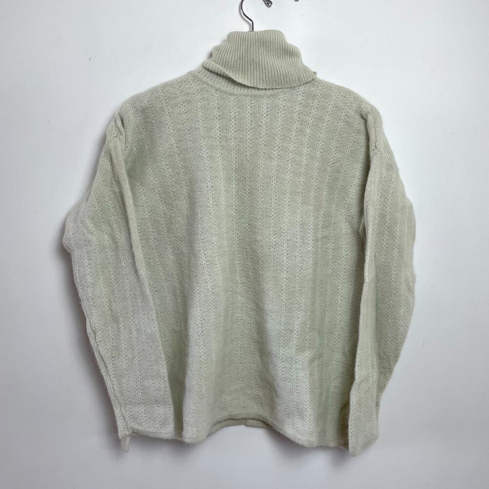 Vintage 90s‎ Turtleneck Sweater Large Lambswool Angora Minimalist Quiet Luxury